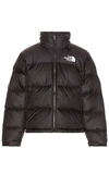 The North Face Solid Color Padded Jacket With Embroidered Logo In Black