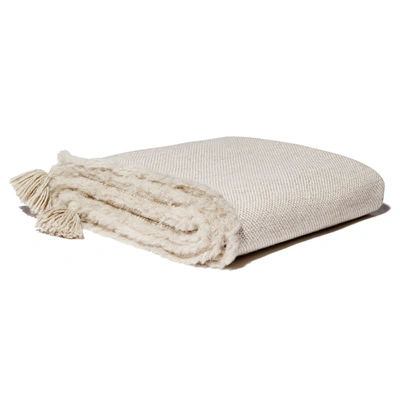 Aiayu Isolde Wool Throw In Cream