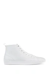 HUGO HIGH-TOP TRAINERS IN GRAINED LEATHER