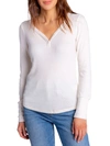 Pj Salvage Textured Essentials Ribbed Knit Lounge Top In Stone