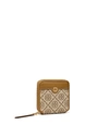 Tory Burch T Monogram Bi-fold Wallet In Hazelnut