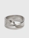 MAISON MARGIELA BENT PALLADIO SEMI POLISHED RING