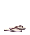 Tory Burch Mini Minnie Flip-flop In Winetasting / New Ivory / Winetasting