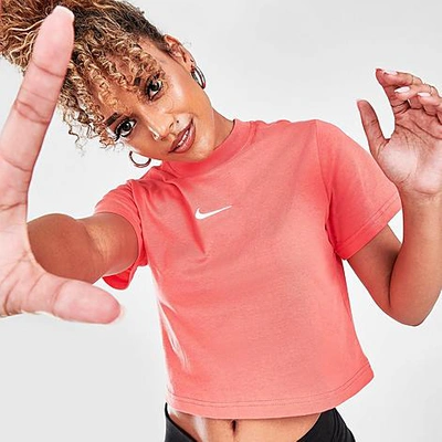 Nike Kids'  Girls' Sportswear Essential Boxy T-shirt In Magic Ember
