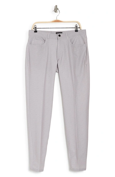 14th & Union 5-pocket Performance Pants In Med Grey Hthr