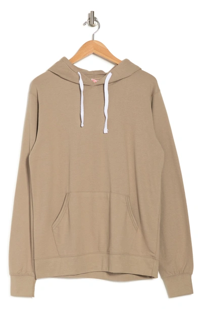 Fleece Factory French Terry Pullover Hoodie In Beige