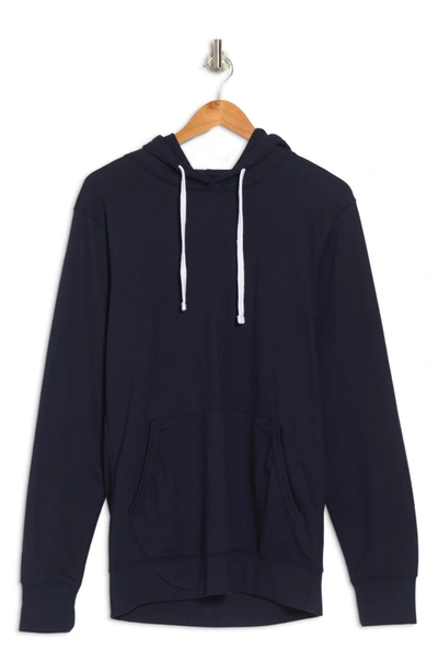 Fleece Factory French Terry Pullover Hoodie In Navy