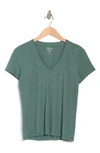 Madewell V-neck Short Sleeve T-shirt In Meadow Green
