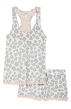 Honeydew Intimates Short Pajamas In Snow Leopard