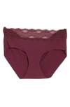 B.tempt'd By Wacoal B.bare Hipster Panties In Windsor Wine