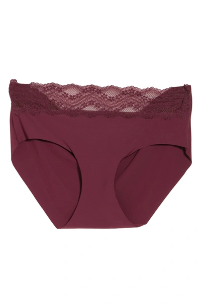 B.tempt'd By Wacoal B.bare Hipster Panties In Windsor Wine