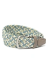 Anderson's Andersons Paracord Belt In Blue/ Cucumber/ Cream