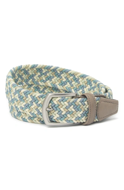 Anderson's Andersons Paracord Belt In Blue/ Cucumber/ Cream