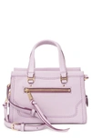 Marc Jacobs Mini Cruiser Pebbled Leather Crossbody Satchel In Fair Orchid