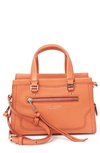 Marc Jacobs Mini Cruiser Pebbled Leather Crossbody Satchel In Peach Blossom