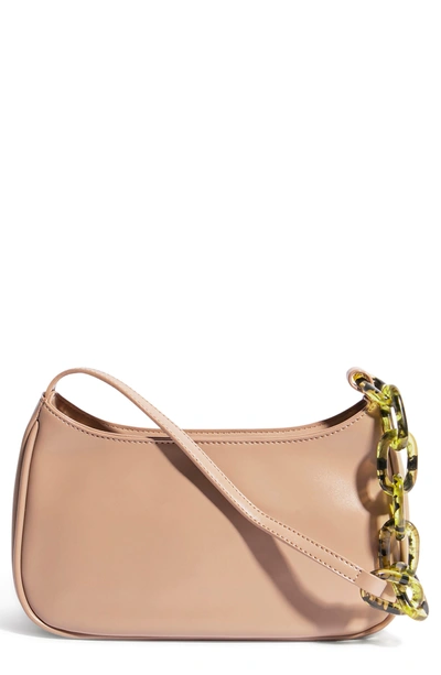 House Of Want Newbie Vegan Leather Shoulder Bag In Beige