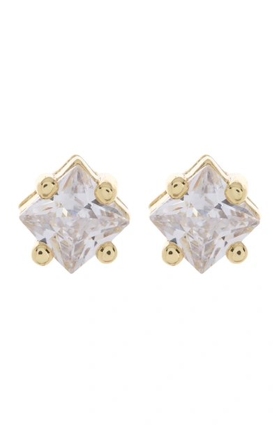 Nordstrom Rack Nordstorm Rack Demi Fine Princess Cz Stud Earrings In Clear- Gold