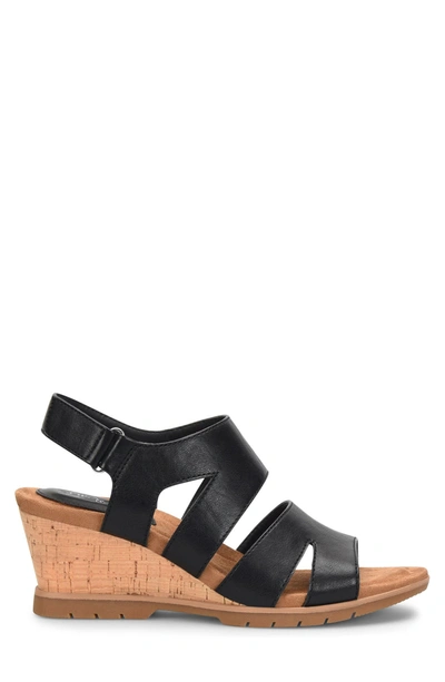 Eurosoft Sadra Wedge Sandal In Black