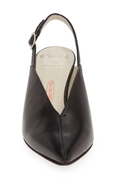 Amalfi By Rangoni Pinerolo Slingback Pump In Black Leather