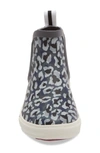 Joules Rainwell Waterproof Chelsea Rain Boot In Grey Leopard Print