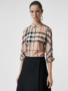 BURBERRY Stretch-Cotton Check Shirt,39180911