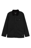 Vans Drill Chore Jacket With Chest Pockets In Black In Black