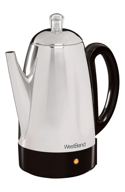 West Bend 12 Cup Percolator In Silver
