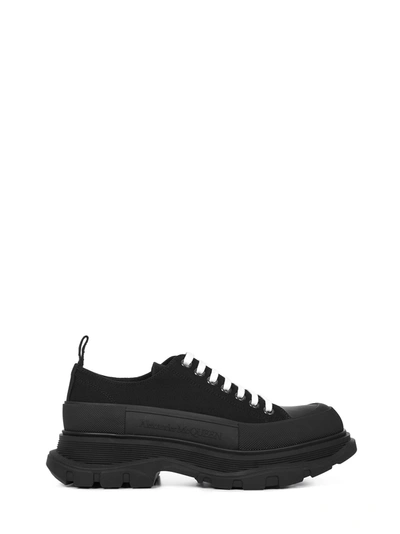 Alexander Mcqueen Mens Black Cotton Sneakers