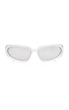 BALENCIAGA WOMEN'S FASHION SHOW OVAL INJECTION SUNGLASSES