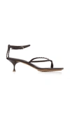 Bottega Veneta Stretch 90 Square-toe Strappy Sandals In Black