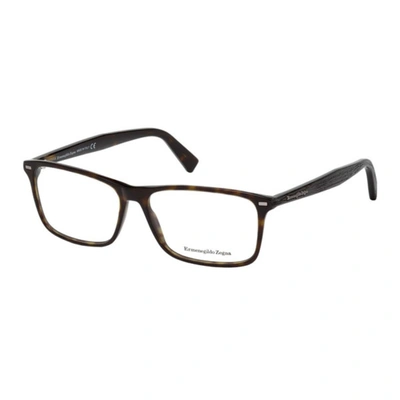 Ermenegildo Zegna Unisex Tortoise Square Eyeglass Frames Ez5069-305253