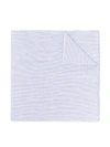 Zhoe & Tobiah Pinstripe Beach Towel In 蓝色