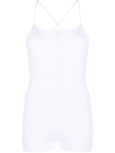 Red Valentino Spaghetti-strap Bodysuit In 白色
