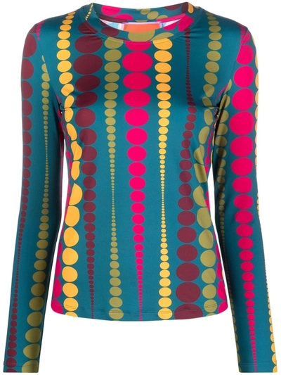 La Doublej Bubbles-print Jersey T-shirt