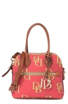 Dooney & Bourke Dooney And Bourke Monogram Small Domed Satchel In Red