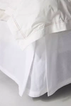 Anthropologie Relaxed Cotton-linen Bed Skirt By  In White Size Fullskirt