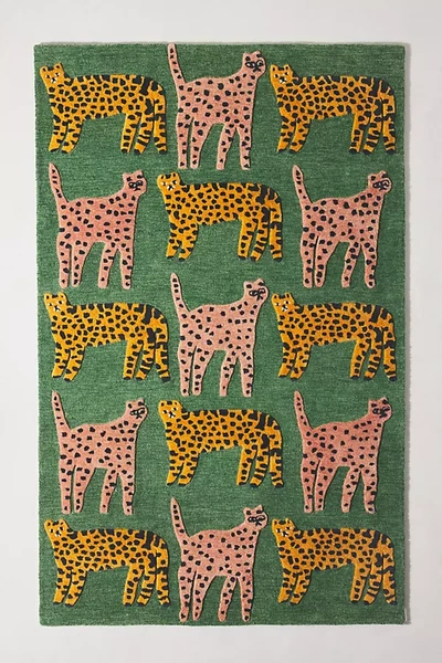 Marcello Velho Tufted Catwalk Rug By  In Green Size 5x8