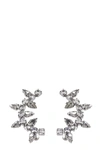 Area Crystal-embellished Spike Ear Cuff In Silver