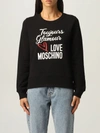 LOVE MOSCHINO SWEATSHIRT LOVE MOSCHINO SWEATSHIRT IN COTTON WITH PRINT,W632206M4055 C74