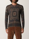 ETRO SWEATER ETRO SWEATER IN SILK AND CASHMERE WITH GEOMETRIC PATTERN,1M0649788 0002