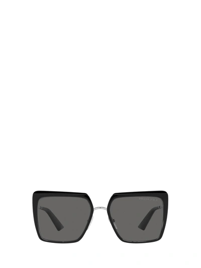 Prada Grey Polarized Square Ladies Sunglasses Pr 58ws 1ab5z157 In .