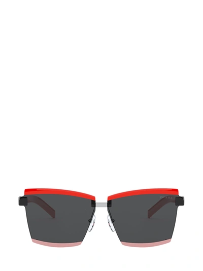 Prada Pr 61xs Red / Black / Pink Female Sunglasses In Grey
