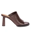 JACQUEMUS LES MULES CARRE ROND,213FO02404800 BROWN