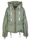 KHRISJOY WOMAN MILITARY GREEN KHRIS ICONIC PUFFER JACKET,AFPW001-NY SG135