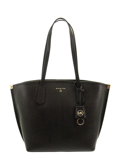 Michael Kors Jane - Leather Tote Bag In Black