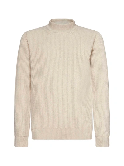 Roberto Collina Wool And Cashmere Sweater In Lino