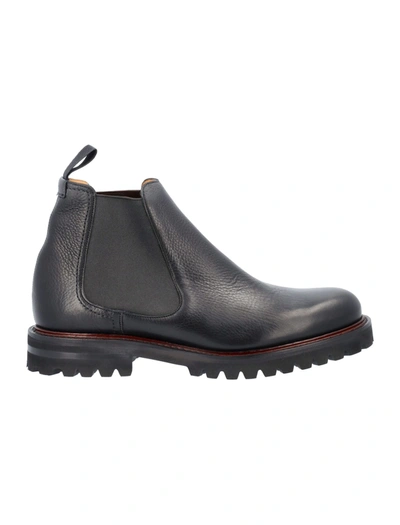 Church's Cornwood 3 Grained Leather Chelsea Boots In Black