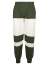 MSGM TRACK PANT,3140MP110217587 37 MILITARY/OFF WHITE