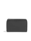 Jil Sander Embossed Logo Zip-around Wallet In Black