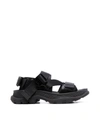 ALEXANDER MCQUEEN ALEXANDER MCQUEEN VELCRO SANDAL,667285W4R51 1000 BLACK